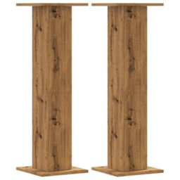 Walplus Plant Stands 2 Pcs Artisian Oak 30X30X95 Cm Engineered Wood - thumbnail 2