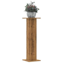Walplus Plant Stands 2 Pcs Artisian Oak 30X30X95 Cm Engineered Wood - thumbnail 1