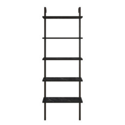 Decorotika Piante Bookcase Shelving Unit Black Marble Effect & Black - thumbnail 5