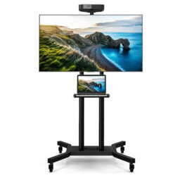Costway Mobile Tv Stand Portable Television Stand For 32-70 Inch Tvs & Monitors - thumbnail 2