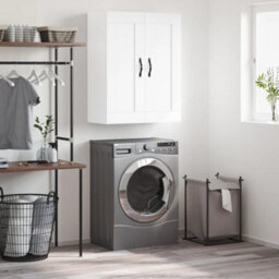 Berkfield Wall Mounted Cabinet White 69.5X34X90 Cm Engineered Wood - thumbnail 1