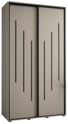 Arte Elegant Dakota Viii Sliding Door Wardrobe 1300mm - Compact Storage With Hanging Rails And Shelves H2350mm D600mm - thumbnail 2