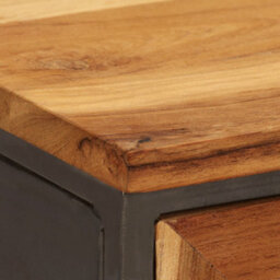 Berkfield Sideboard Recycled Teak And Steel 65X30X70 Cm - thumbnail 8