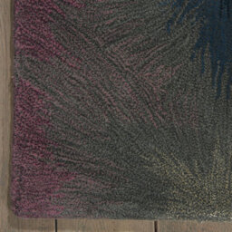 Multicolour Wool Rug, Luxurious Abstract Optical/ (3D) Rug, Handmade Modern Rug For Bedroom, & Diningroom-168Cm X 226Cm - thumbnail 9