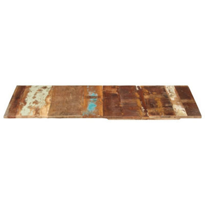 Berkfield Rustic Rectangular Table Top 60X120 Cm 15-16 mm Solid Reclaimed Wood - image 1