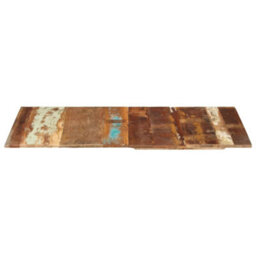 Berkfield Rustic Rectangular Table Top 60X120 Cm 15-16 mm Solid Reclaimed Wood - thumbnail 1