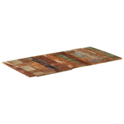 Berkfield Rustic Rectangular Table Top 60X120 Cm 15-16 mm Solid Reclaimed Wood - thumbnail 4