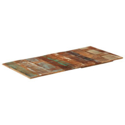Berkfield Rustic Rectangular Table Top 60X120 Cm 15-16 mm Solid Reclaimed Wood - thumbnail 5