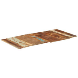 Berkfield Rustic Rectangular Table Top 60X120 Cm 15-16 mm Solid Reclaimed Wood - thumbnail 2