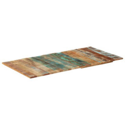 Berkfield Rustic Rectangular Table Top 60X120 Cm 15-16 mm Solid Reclaimed Wood - thumbnail 3