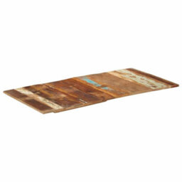 Berkfield Rustic Rectangular Table Top 60X120 Cm 15-16 mm Solid Reclaimed Wood - thumbnail 6