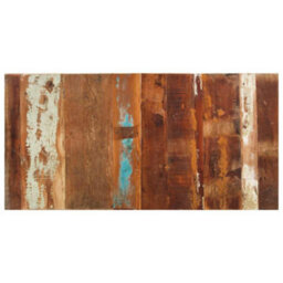 Berkfield Rustic Rectangular Table Top 60X120 Cm 15-16 mm Solid Reclaimed Wood - thumbnail 7