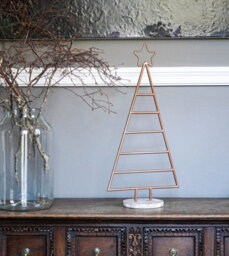 Ivyline Copper Christmas Tree With Star Iron H71Cm W35Cm D15Cm - thumbnail 5