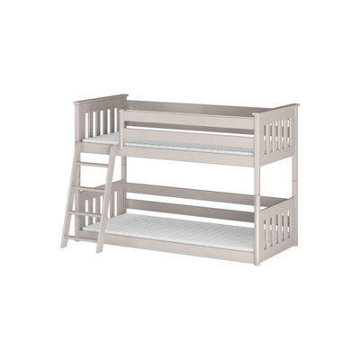 Arte Kevin Solid Pine Bunk Bed - Cashmere - With 2 Foam/bonnell Mattresses - image 1