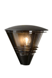 Lucide Livia Modern Wall Light Outdoor - 1Xe27 - Ip44 - Black - thumbnail 1