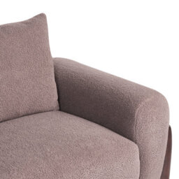 Beliani Sofa 3 Seater Vinliden Boucle Brown - thumbnail 8