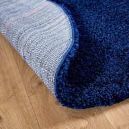 Bravich Navy Thick Shaggy Circle Rug - California - 120Cm - thumbnail 8