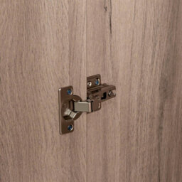 Willow Oak & Real Rattan 2 Door Double Wardrobe With 1 Drawer Bedroom Furniture Storage - thumbnail 7