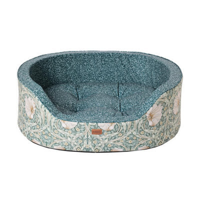 Morris & Co Pimpernel & Lily Leaf Large Oval Dog Bed - image 1