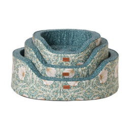 Morris & Co Pimpernel & Lily Leaf Large Oval Dog Bed - thumbnail 4