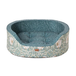 Morris & Co Pimpernel & Lily Leaf Large Oval Dog Bed