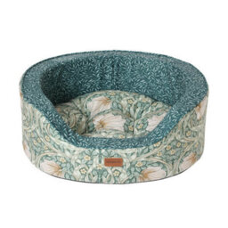 Morris & Co Pimpernel & Lily Leaf Large Oval Dog Bed - thumbnail 2