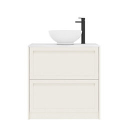 Royal Bathrooms Royal Bathroom Elmore 800mm Classic White Freestanding Countertop Bathroom Vanity Unit 2 Drawer With Breeze Basin - thumbnail 7