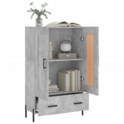 Berkfield Highboard Concrete Grey 69.5X31X115 Cm Engineered Wood - thumbnail 4