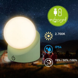 Briloner Green Table Lamp Led Desk Night Light 9Cm Outdoor Ip54 Rechargeable Dimmer 150Lm - thumbnail 3