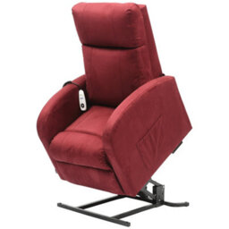 Loops Comfortable Wine Coloured Rise And Recline Lounge Chair With Single Motor - thumbnail 3