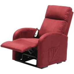 Loops Comfortable Wine Coloured Rise And Recline Lounge Chair With Single Motor - thumbnail 4