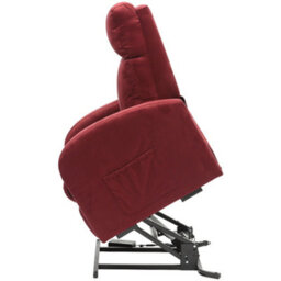 Loops Comfortable Wine Coloured Rise And Recline Lounge Chair With Single Motor - thumbnail 6