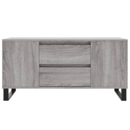 Berkfield Modern Coffee Table Grey Sonoma 102X44.5X50 Cm Engineered Wood - thumbnail 5