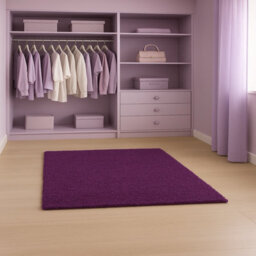 Uetian Super Soft Purple Shaggy Rug Deep Pile Cosy Rug For Bedroom Lounge & Hallway (Purple 80X150) - thumbnail 6
