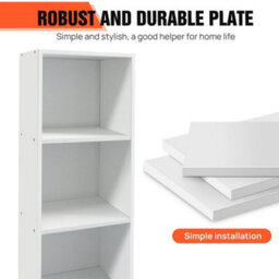 4 Tier Cube Modern Book Shelves Storage Shelf Bookcase Display Unit Organizer - thumbnail 5