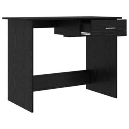 Berkfield Desk With Drawer Black Oak 100 X 50 X 76 Cm Engineered Wood - thumbnail 5