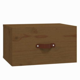 Berkfield Wall-Mounted Bedside Cabinets 2 Pcs Honey Brown 40X29.5X22 Cm - thumbnail 5