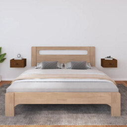 Berkfield Wall-Mounted Bedside Cabinets 2 Pcs Honey Brown 40X29.5X22 Cm - thumbnail 1
