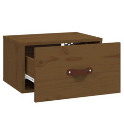 Berkfield Wall-Mounted Bedside Cabinets 2 Pcs Honey Brown 40X29.5X22 Cm - thumbnail 8