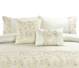 Homes & Linen Savanna Premium Embroidered Cream Duvet Cover Set Ultra Soft Warm Polyester Bedding Set With Pillowcases - thumbnail 2