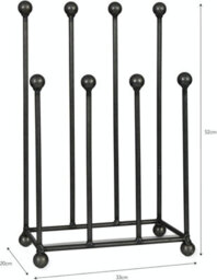 Garden Trading Small Welly Stand Wellington Boot Rack Crafted In Steel - Indoor Holds 4 Pairs Of Wellies Farringdon - thumbnail 2