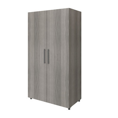 GoodHome Atomia Freestanding Matt Grey Oak Effect Particle Board Wardrobe (H)1925mm (W)1000mm (D)600mm - image 1