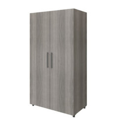 GoodHome Atomia Freestanding Matt Grey Oak Effect Particle Board Wardrobe (H)1925mm (W)1000mm (D)600mm - thumbnail 1