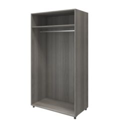 GoodHome Atomia Freestanding Matt Grey Oak Effect Particle Board Wardrobe (H)1925mm (W)1000mm (D)600mm - thumbnail 3