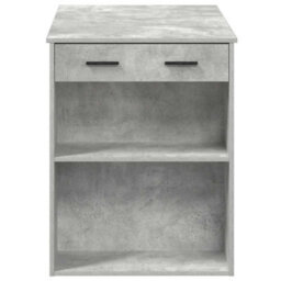 Berkfield Desk With Drawer And Shelf Concrete Grey 102X62X77.5 Cm Engineered Wood - thumbnail 6