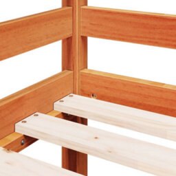 Berkfield Kids' Loft Bed Without Mattress With Ladder Wax Brown 80X200 Cm - thumbnail 7