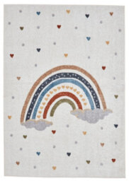 Multicoloured Pictorial 40mm Thick Stain-Resistant Rug For Bedroom, Dining Room, Easy To Clean Modern Rug-120Cm X 170Cm - thumbnail 8