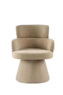 Fmd Furniture Zuno Sable Sculpted Swivel Dining Chair With Curved Arms - image 1