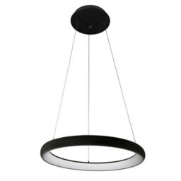 Luminosa Lighting Luminosa Modern Led Hanging Pendant Black, Warm White 3000K 2200Lm