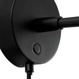 Nordlux Dftp Darci Indoor Wall Light Black Metal Sensor E14 Touch Switch - Plug In Or Mains Powered , Ip20 - thumbnail 4